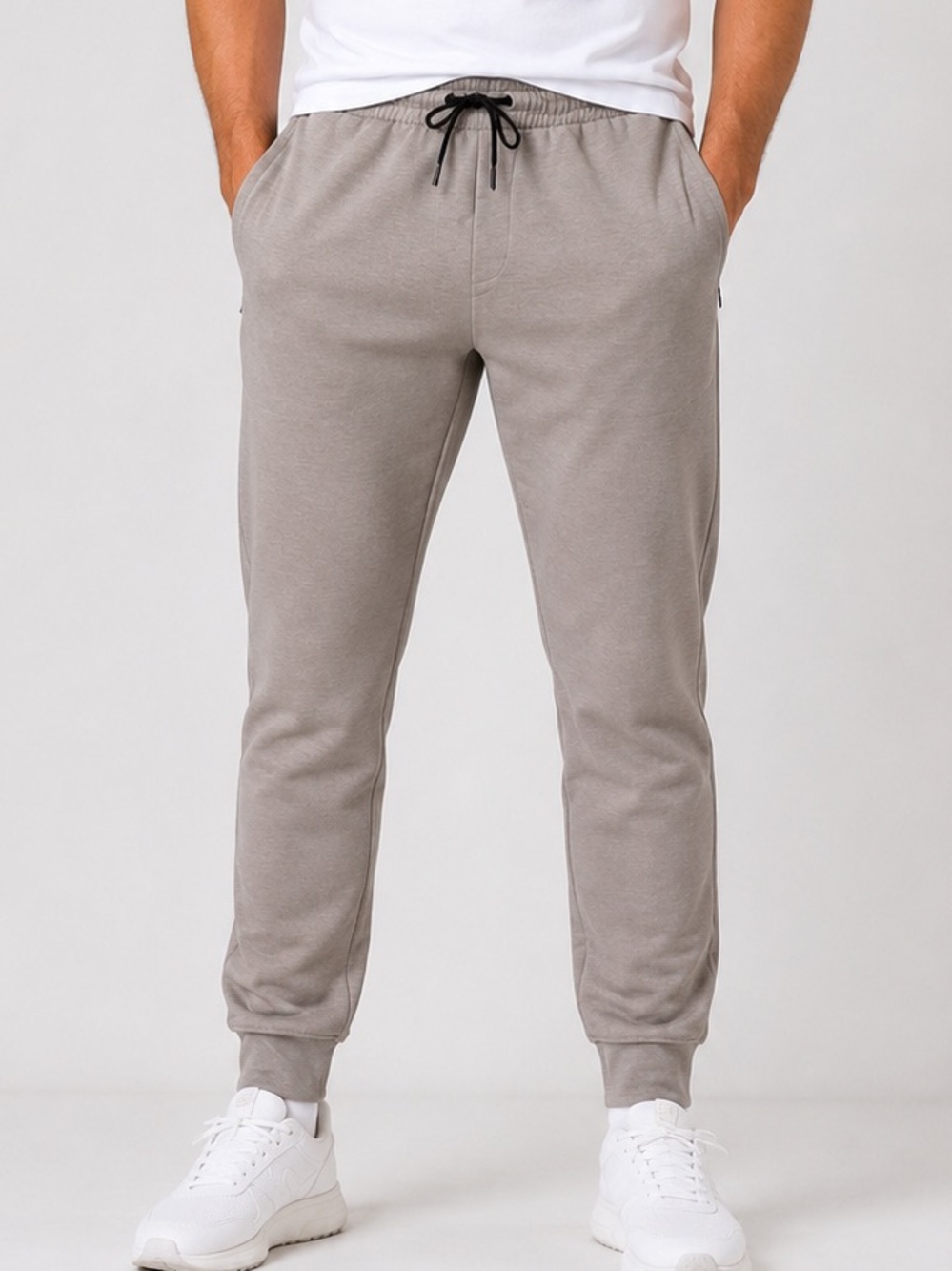 Member’s Mark Men’s Active Jogger Pants size XL Gray Taupe NWT